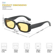 Load image into Gallery viewer, CRIXALIS Rectangle Sunglasses Women Vintage Retro  Brand Designer Sunglasses Ladies Anti Glare Driving Shades Female UV400