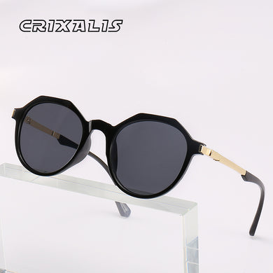 CRIXALIS Retro Round Sunglasses Men Women  Brand Designer Sun Glasses Ladies Anti-Glare Shades UV400 zonnebril dames