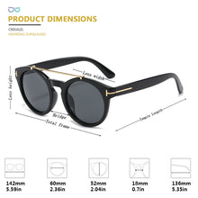 Load image into Gallery viewer, CRIXALIS Retro Round Sunglasses Women Double Beam Design Sun Glasses For Female Vintage Anti Glare Driving Shades Lady UV400