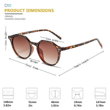 Load image into Gallery viewer, CRIXALIS Retro Round Sunglasses Women Men 2023 Trend Brand Anti Glare Gradient Sun Glasses Ladies Designer Shades UV400