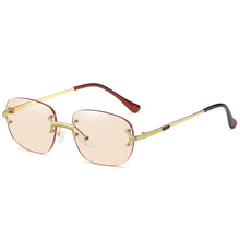 Load image into Gallery viewer, CRIXALIS Rimless Sun Glasses For Women 2023  Brand Designer Square Steampunk Sunglasses Ladies UV400 Shades Men