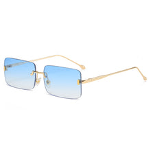 Load image into Gallery viewer, CRIXALIS Rimless Sunglasses For Men Vintage Rectangle Sun Glasses Women 2023 Gradient Alloy Shades Male Female UV400