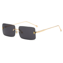 Load image into Gallery viewer, CRIXALIS Rimless Sunglasses For Men Vintage Rectangle Sun Glasses Women 2023 Gradient Alloy Shades Male Female UV400