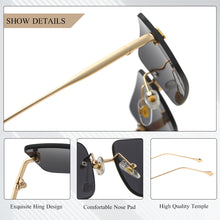 Load image into Gallery viewer, CRIXALIS Rimless Sunglasses For Men Vintage Rectangle Sun Glasses Women 2023 Gradient Alloy Shades Male Female UV400