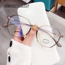 Carica l&#39;immagine nel visualizzatore di Gallery, Round Blue Light Blocking Computer Glasses Women Men Ultralight Fashion Optical Myopia Eyeglasses Frames Female UV400