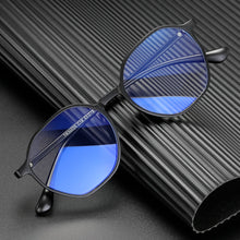 Carica l&#39;immagine nel visualizzatore di Gallery, Round Blue Light Blocking Computer Glasses Women Men Ultralight Fashion Optical Myopia Eyeglasses Frames Female UV400