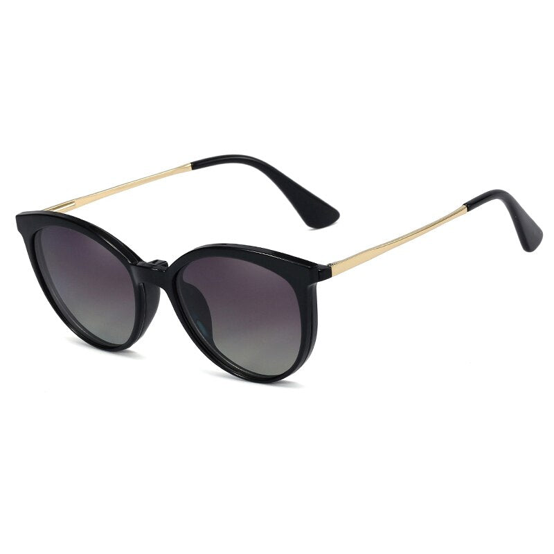 CRIXALIS Round Magnetic Clip-on Trend Polarized Sunglasses For Women 2023  Optical Computer Glasses Frames Ladies UV400