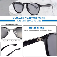Load image into Gallery viewer, CRIXALIS Round Polarized Sunglasses Men TR90 Vintage Anti Glare Driving Sun Glasses Women 2023 Shades Male UV400 zonnebril dames