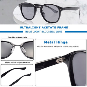 CRIXALIS Round Polarized Sunglasses Men TR90 Vintage Anti Glare Driving Sun Glasses Women 2023 Shades Male UV400 zonnebril dames