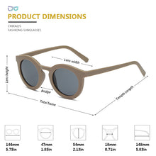 Load image into Gallery viewer, CRIXALIS Round Sunglasses Female  Brand 2023 Trend Women Sun Glasses UV400 Anti-glare Korean Style Shades Ladies