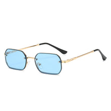 Load image into Gallery viewer, CRIXALIS Small Rectangle Sunglasses For Men Metal Steampunk Sun Glasses Male Anti Glare Shades Women UV400 zonnebril heren