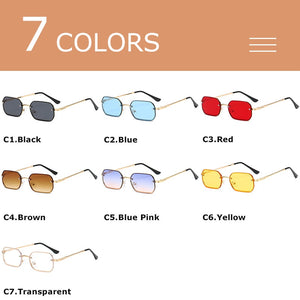 CRIXALIS Small Rectangle Sunglasses For Men Metal Steampunk Sun Glasses Male Anti Glare Shades Women UV400 zonnebril heren