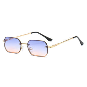 CRIXALIS Small Rectangle Sunglasses For Men Metal Steampunk Sun Glasses Male Anti Glare Shades Women UV400 zonnebril heren