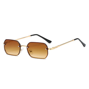CRIXALIS Small Rectangle Sunglasses For Men Metal Steampunk Sun Glasses Male Anti Glare Shades Women UV400 zonnebril heren