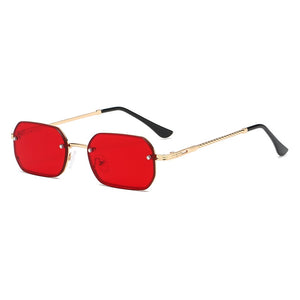 CRIXALIS Small Rectangle Sunglasses For Men Metal Steampunk Sun Glasses Male Anti Glare Shades Women UV400 zonnebril heren