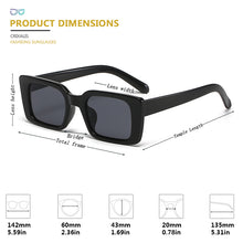 Load image into Gallery viewer, CRIXALIS Small Rectangle Sunglasses For Women 2023 Retro Gradient Sun Glasses Female Vintage Anti Glare Shades Ladies UV400