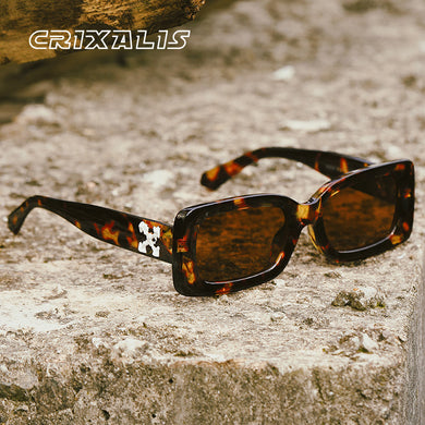 CRIXALIS Small Rectangle Sunglasses Women 2023 Vintage Anti Glare Driving Sun Glasses Ladies  Brand Design Shades Female