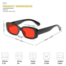Load image into Gallery viewer, CRIXALIS Small Rectangle Sunglasses Women Anti Glare Driving Sun Glasses Female Square Retro Shades Ladies UV400