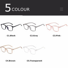 Load image into Gallery viewer, CRIXALIS Square Anti Blue Light Blocking Computer Glasses Female Male Retro Clear Optical Myopia Eyeglass Frame For Women UV400