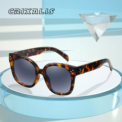 CRIXALIS Square Sunglasses Women 2023 Lady Anti Glare Driving Glasses Men Brand Design Oversized Vintage Shades For Female UV400