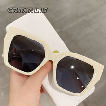 Load image into Gallery viewer, CRIXALIS Square Sunglasses Women 2023 Trend Gradient Design Sun Glasses Female Retro Shades Ladies UV400 zonnebril dames