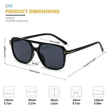 Load image into Gallery viewer, CRIXALIS Square Women&#39;s Sunglasses  Brand Design 2023 Summer Oversize Sun Glasses Female lentes de sol mujer UV400