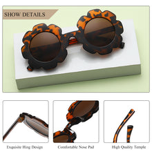 Load image into Gallery viewer, CRIXALIS Sunglasses For Children Round Flower Sun Glasses Girls Boys Baby Shades Eyeglass Petal Eyewear UV400