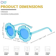 Load image into Gallery viewer, CRIXALIS Sunglasses For Children Round Flower Sun Glasses Girls Boys Baby Shades Eyeglass Petal Eyewear UV400