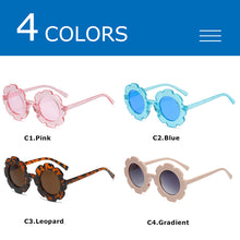 Load image into Gallery viewer, CRIXALIS Sunglasses For Children Round Flower Sun Glasses Girls Boys Baby Shades Eyeglass Petal Eyewear UV400