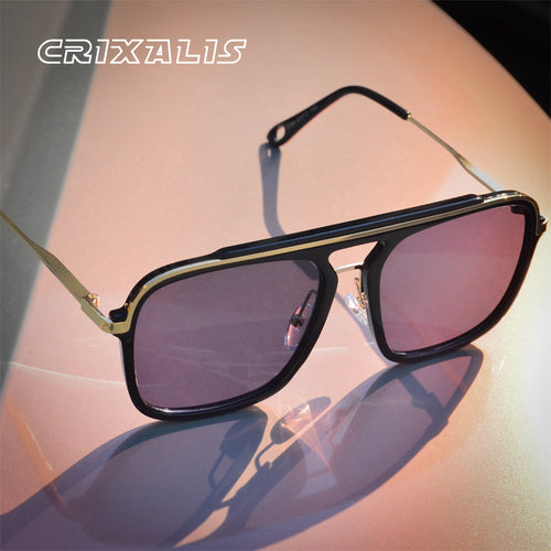 CRIXALIS Vintage Sunglasses For Men Retro Anti Glare Driving Sun Glasses Male Square Shades UV400 zonnebril heren