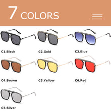 Load image into Gallery viewer, CRIXALIS Vintage Sunglasses For Men Retro Anti Glare Driving Sun Glasses Male Square Shades UV400 zonnebril heren