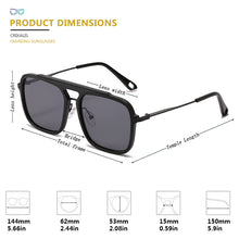 Load image into Gallery viewer, CRIXALIS Vintage Sunglasses For Men Retro Anti Glare Driving Sun Glasses Male Square Shades UV400 zonnebril heren