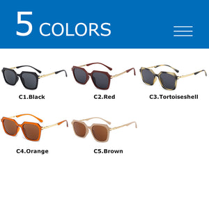 CRIXALIS Vintage Sunglasses Women Spring Hinge Design Anti-Glare Driving Sun Glasses Ladies Square Retro Shades UV400