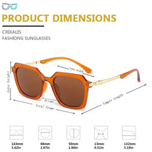 Load image into Gallery viewer, CRIXALIS Vintage Sunglasses Women Spring Hinge Design Anti-Glare Driving Sun Glasses Ladies Square Retro Shades UV400