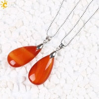 Real Raw Pink Purple Gem Crystal Necklace Hexagonal Bullet Reiki Chakra Natural Stone Necklace Pendant Women Jewelry E056