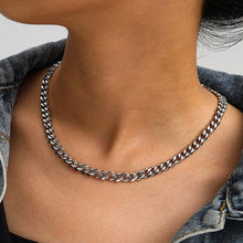 Carica l&#39;immagine nel visualizzatore di Gallery, CUBAN LINK 3 TO 7 MM  STAINLESS STEEL NECKLACE FOR MEN CHOKER JEWELRY