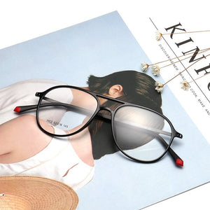 CUBOJUE (6.2g) Tungsten Eyeglasses Frame Men Women Ultra-light Foldable Eye Glasses Frames Male myopia aviation Vision Sight
