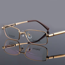 Load image into Gallery viewer, CUBOJUE Wide(147-156mm) Pure Titanium Eyeglasses Men 15.2g Eye Glasses for Men's Diopter/myopia Prescription Spectacles Quality