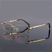 Load image into Gallery viewer, CUBOJUE Wide(147-156mm) Pure Titanium Eyeglasses Men 15.2g Eye Glasses for Men's Diopter/myopia Prescription Spectacles Quality