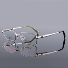 Load image into Gallery viewer, CUBOJUE Wide(147-156mm) Pure Titanium Eyeglasses Men 15.2g Eye Glasses for Men's Diopter/myopia Prescription Spectacles Quality