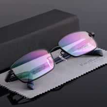 Load image into Gallery viewer, CUBOJUE Wide(147-156mm) Pure Titanium Eyeglasses Men 15.2g Eye Glasses for Men's Diopter/myopia Prescription Spectacles Quality