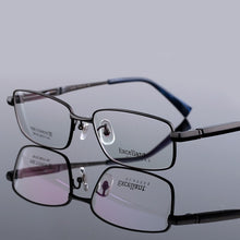Load image into Gallery viewer, CUBOJUE Wide(147-156mm) Pure Titanium Eyeglasses Men 15.2g Eye Glasses for Men's Diopter/myopia Prescription Spectacles Quality