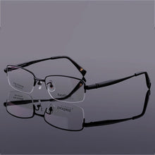 Load image into Gallery viewer, CUBOJUE Wide(147-156mm) Pure Titanium Eyeglasses Men 15.2g Eye Glasses for Men's Diopter/myopia Prescription Spectacles Quality