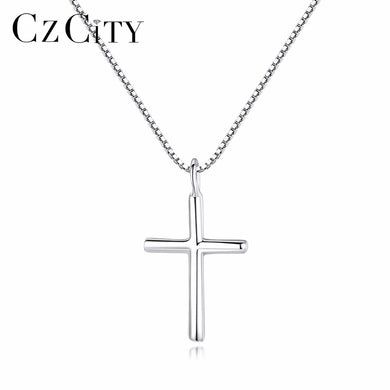 Ciondoli croce classica in argento di marca Collane e pendenti Gioielleria raffinata con pendente croce in argento sterling 925 da donna di alta qualità 