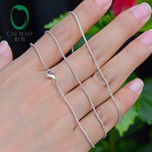 2018 New Arrivals Fashion Women's Jewelry Chains 50cm Length Wholesale 925 Sterling Silver Necklace