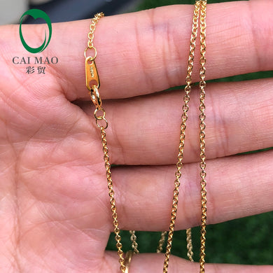 Collana da donna con catena a maglie in oro giallo 14kt da 20 circa 50 cm all'ingrosso 