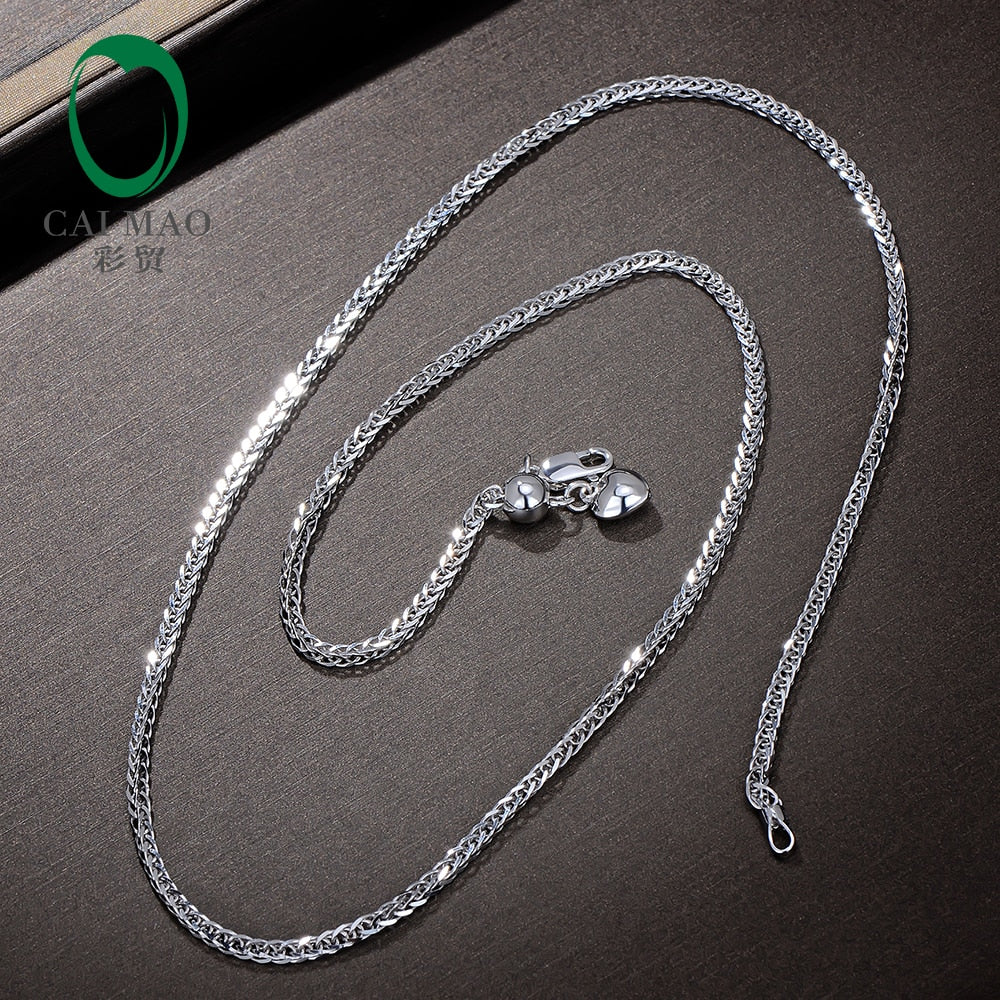 Ladies 18kt White Gold Chain Necklace 18 About 45cm Wholesales