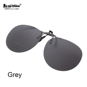 Can Be Flip Up Clip-on Sunglasses 4 Color Round Glasses Clip Sunglasses Polarized Sun Glasses Install on Existing Glasses