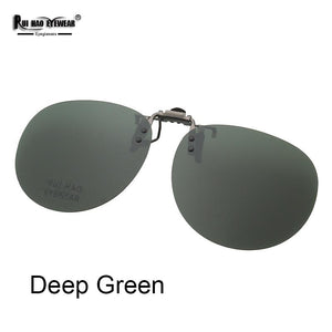 Can Be Flip Up Clip-on Sunglasses 4 Color Round Glasses Clip Sunglasses Polarized Sun Glasses Install on Existing Glasses