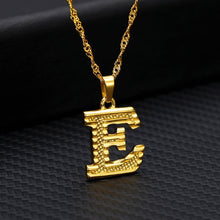 Carica l&#39;immagine nel visualizzatore di Gallery, Capital Letter Initial Necklace For Women Stainless Steel Gold A-Z Alphabet Pendant Necklace Jewelry Christmas Gift Bijoux Femme